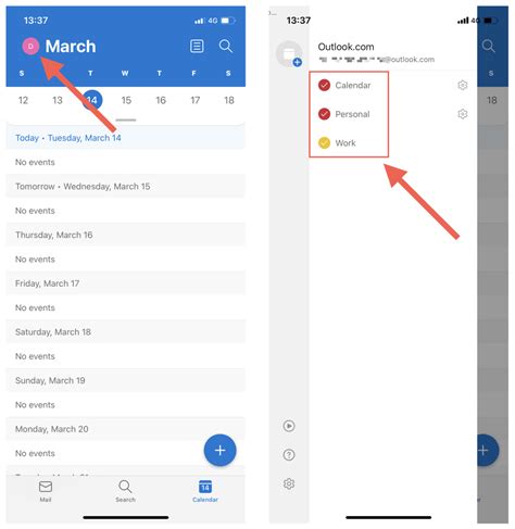 Sync a shared calendar or non.